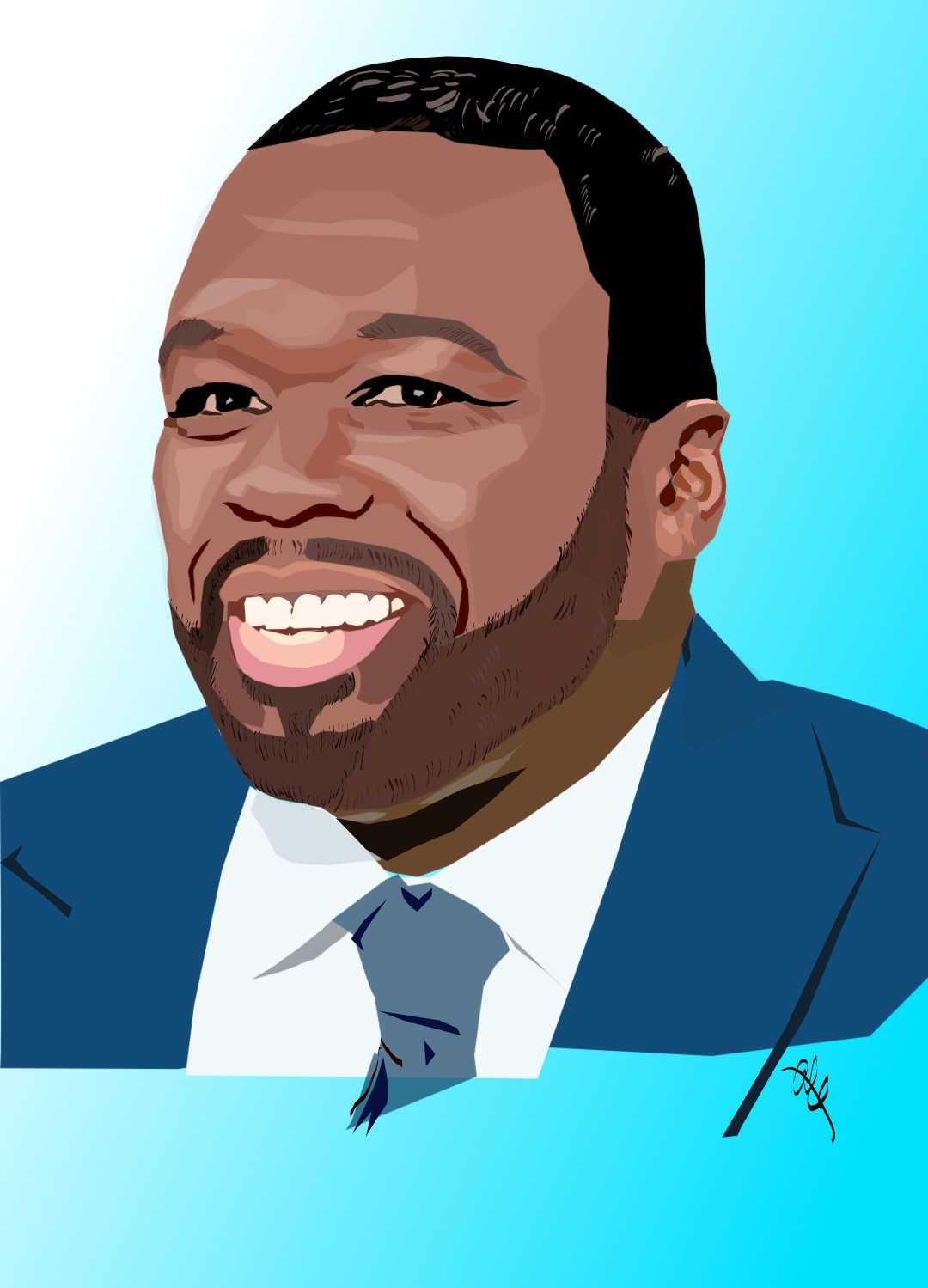 custom made vector porrait