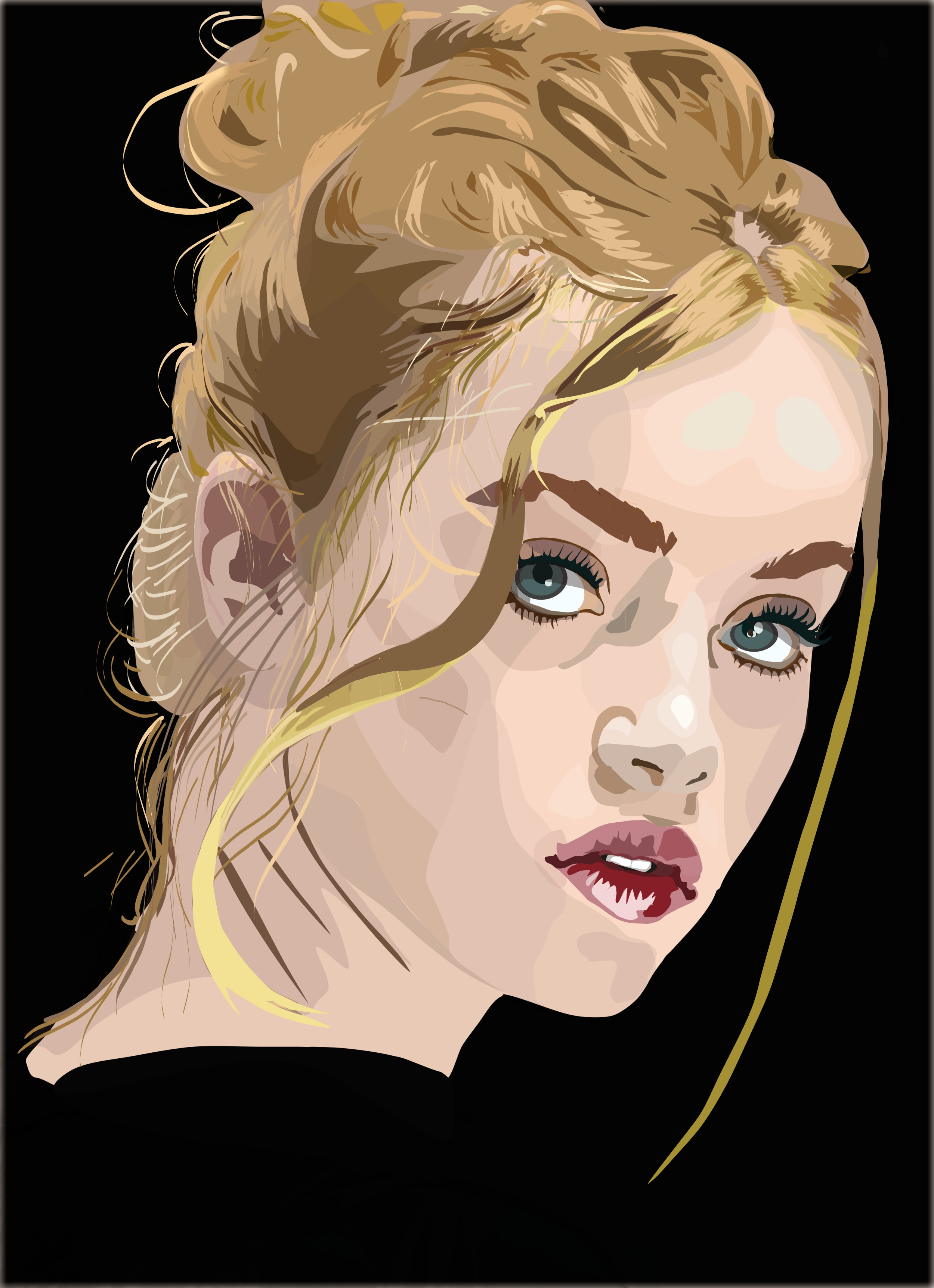 custom made vector porrait based on a photo
