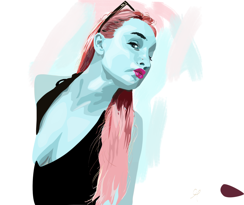 custom made vector porrait alternative color